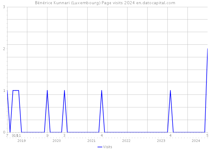 Bénérice Kunnari (Luxembourg) Page visits 2024 