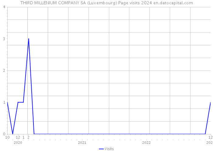 THIRD MILLENIUM COMPANY SA (Luxembourg) Page visits 2024 