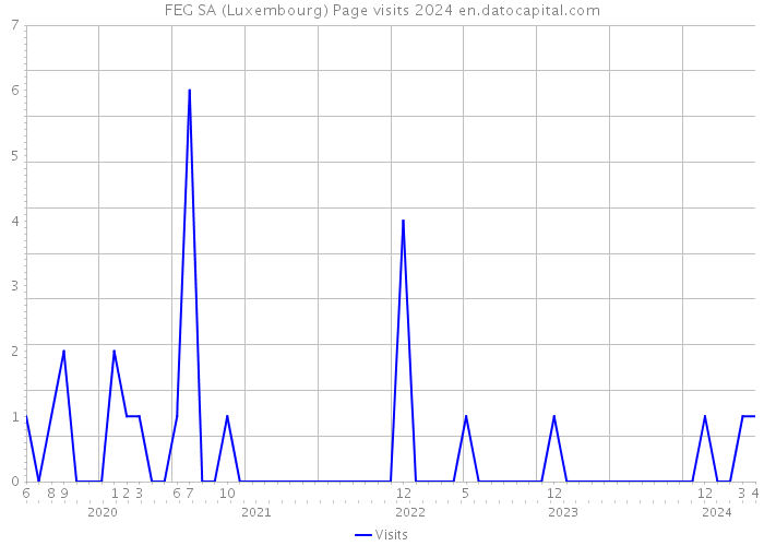 FEG SA (Luxembourg) Page visits 2024 