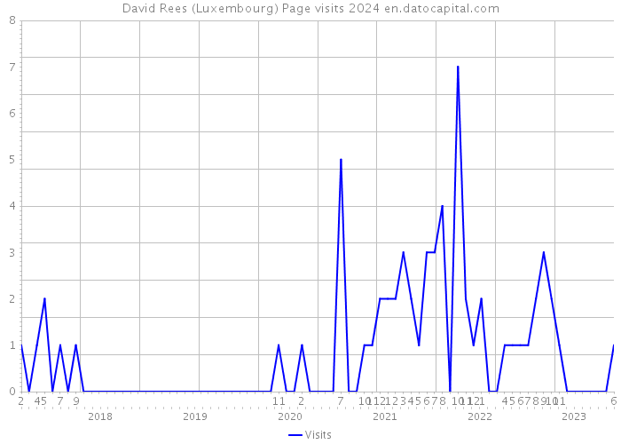 David Rees (Luxembourg) Page visits 2024 