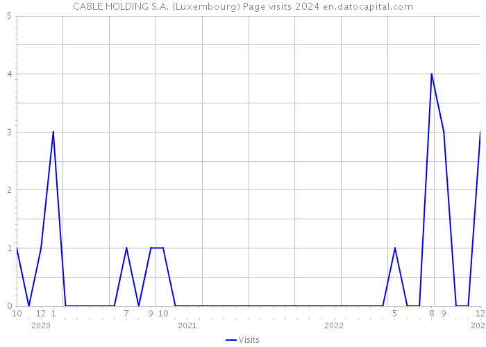 CABLE HOLDING S.A. (Luxembourg) Page visits 2024 