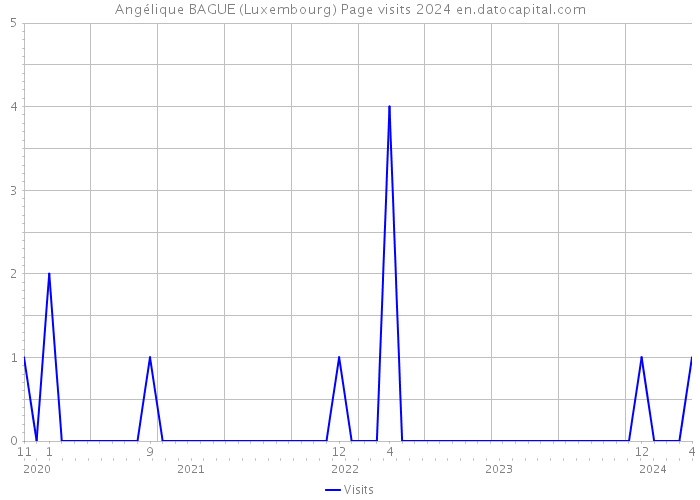 Angélique BAGUE (Luxembourg) Page visits 2024 