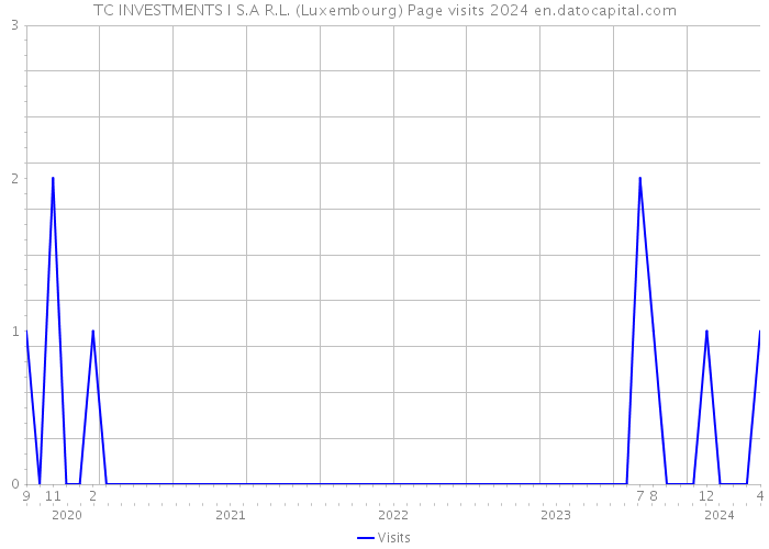 TC INVESTMENTS I S.A R.L. (Luxembourg) Page visits 2024 