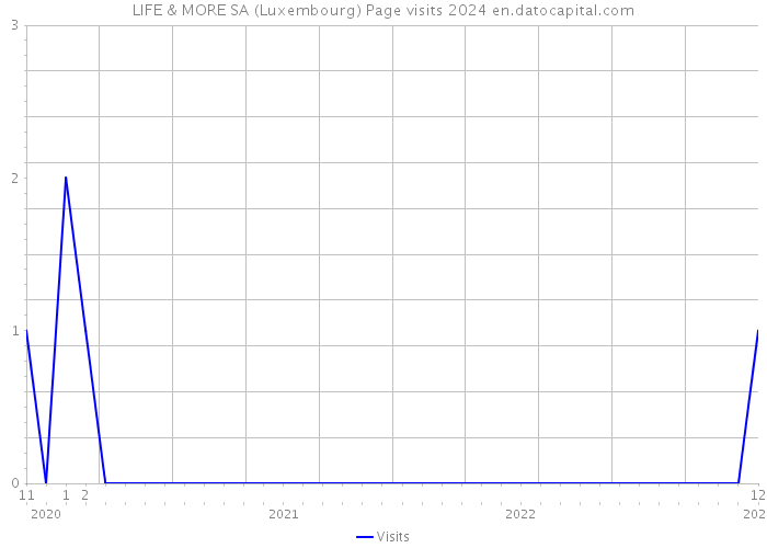 LIFE & MORE SA (Luxembourg) Page visits 2024 