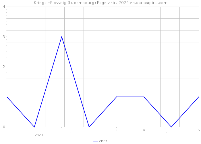 Kringe -Plossnig (Luxembourg) Page visits 2024 
