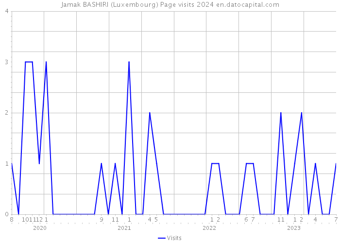 Jamak BASHIRI (Luxembourg) Page visits 2024 