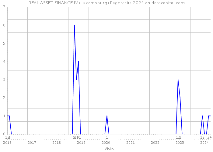 REAL ASSET FINANCE IV (Luxembourg) Page visits 2024 