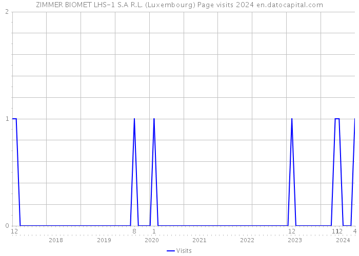 ZIMMER BIOMET LHS-1 S.A R.L. (Luxembourg) Page visits 2024 
