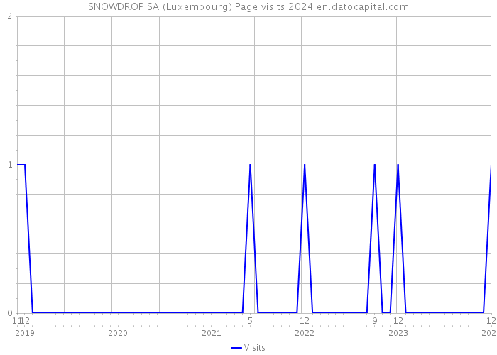 SNOWDROP SA (Luxembourg) Page visits 2024 