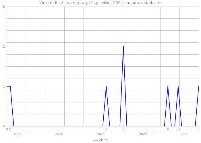 Vincent Bia (Luxembourg) Page visits 2024 
