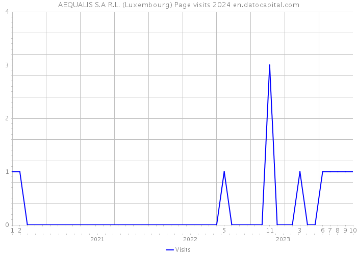 AEQUALIS S.A R.L. (Luxembourg) Page visits 2024 