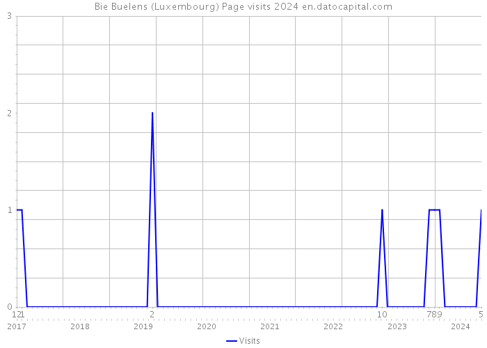 Bie Buelens (Luxembourg) Page visits 2024 
