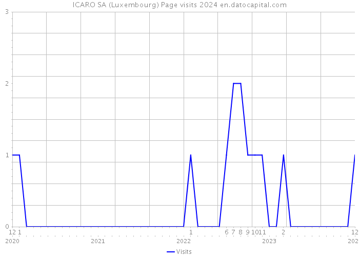 ICARO SA (Luxembourg) Page visits 2024 