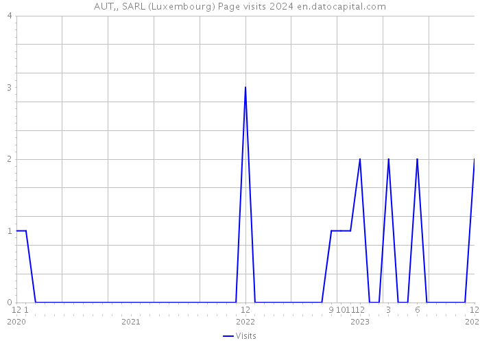 AUT,, SARL (Luxembourg) Page visits 2024 
