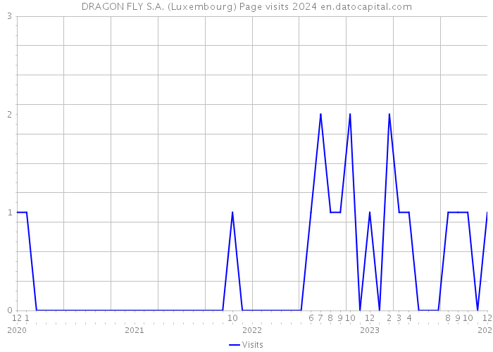 DRAGON FLY S.A. (Luxembourg) Page visits 2024 