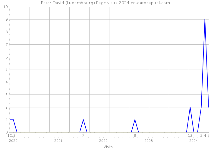 Peter David (Luxembourg) Page visits 2024 