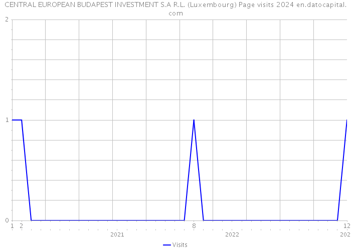 CENTRAL EUROPEAN BUDAPEST INVESTMENT S.A R.L. (Luxembourg) Page visits 2024 