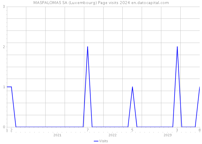 MASPALOMAS SA (Luxembourg) Page visits 2024 