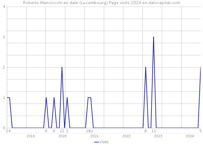 Roberto Manciocchi en date (Luxembourg) Page visits 2024 