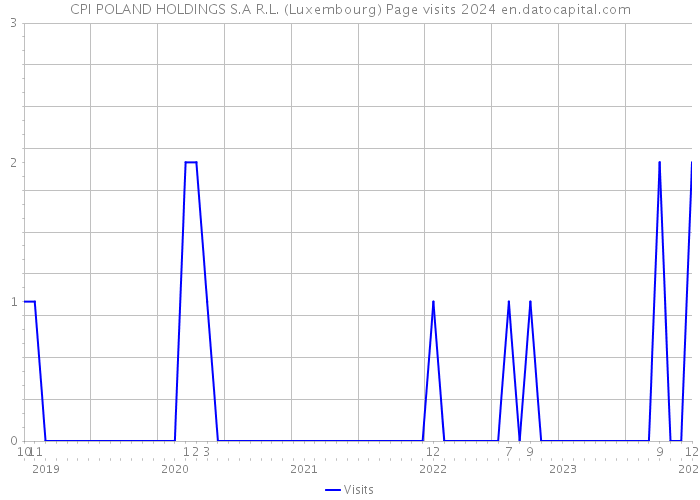 CPI POLAND HOLDINGS S.A R.L. (Luxembourg) Page visits 2024 