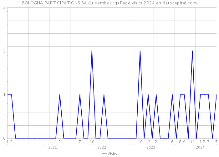 BOLOGNA PARTICIPATIONS SA (Luxembourg) Page visits 2024 