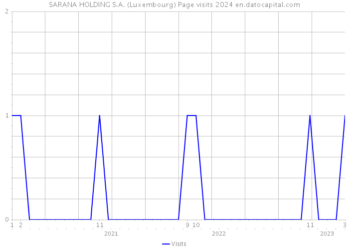 SARANA HOLDING S.A. (Luxembourg) Page visits 2024 