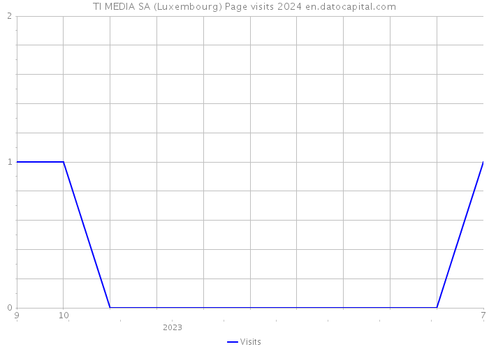 TI MEDIA SA (Luxembourg) Page visits 2024 