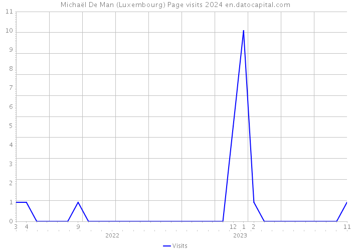 Michaël De Man (Luxembourg) Page visits 2024 