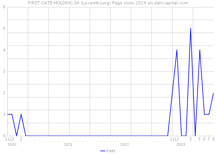 FIRST GATE HOLDING SA (Luxembourg) Page visits 2024 