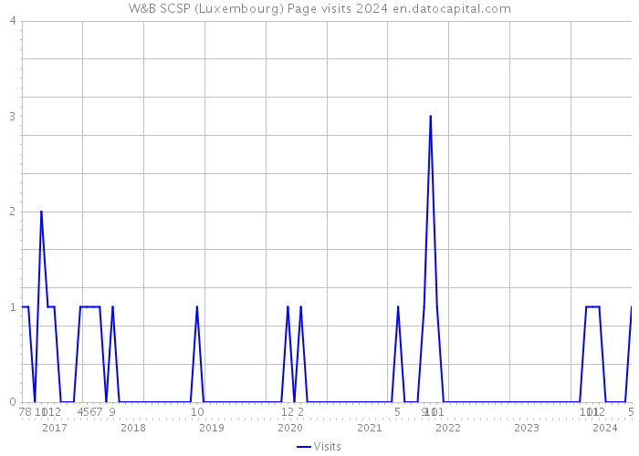W&B SCSP (Luxembourg) Page visits 2024 