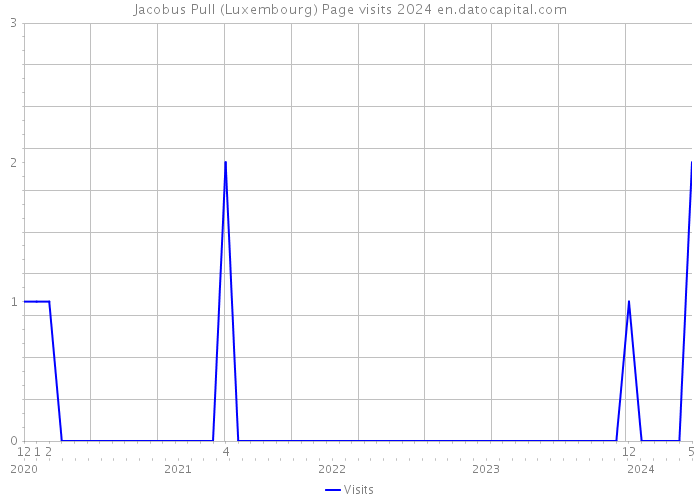 Jacobus Pull (Luxembourg) Page visits 2024 