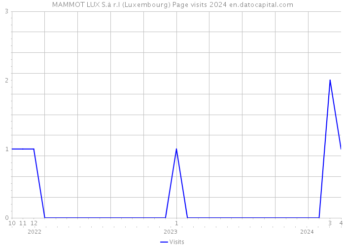 MAMMOT LUX S.à r.l (Luxembourg) Page visits 2024 