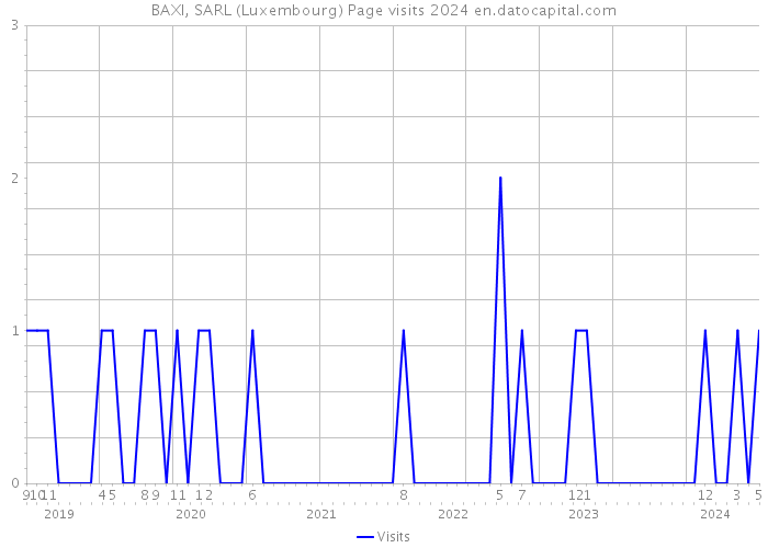 BAXI, SARL (Luxembourg) Page visits 2024 