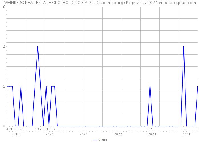 WEINBERG REAL ESTATE OPCI HOLDING S.A R.L. (Luxembourg) Page visits 2024 