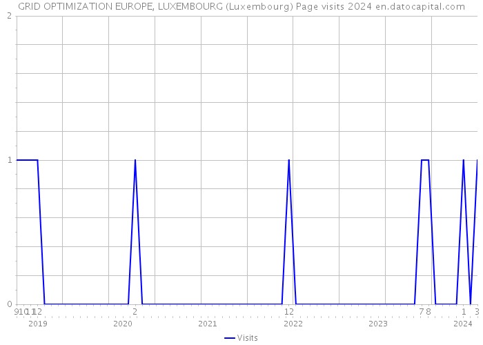 GRID OPTIMIZATION EUROPE, LUXEMBOURG (Luxembourg) Page visits 2024 