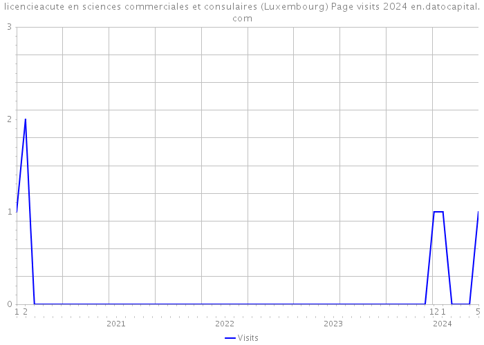 licencieacute en sciences commerciales et consulaires (Luxembourg) Page visits 2024 