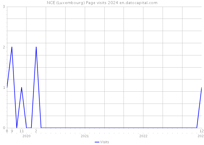 NCE (Luxembourg) Page visits 2024 