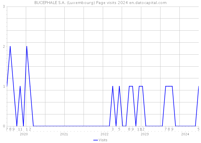 BUCEPHALE S.A. (Luxembourg) Page visits 2024 