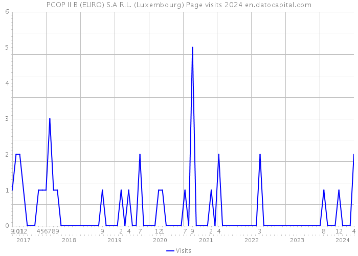 PCOP II B (EURO) S.A R.L. (Luxembourg) Page visits 2024 