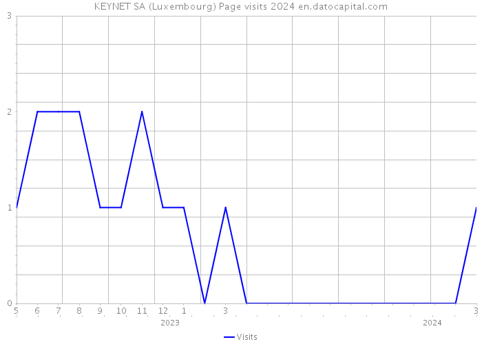 KEYNET SA (Luxembourg) Page visits 2024 