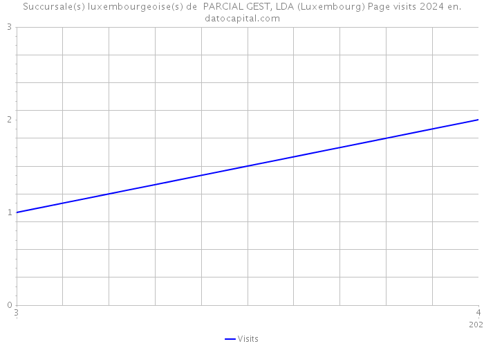 Succursale(s) luxembourgeoise(s) de PARCIAL GEST, LDA (Luxembourg) Page visits 2024 