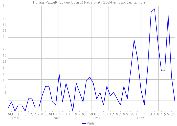 Thomas Patzelt (Luxembourg) Page visits 2024 