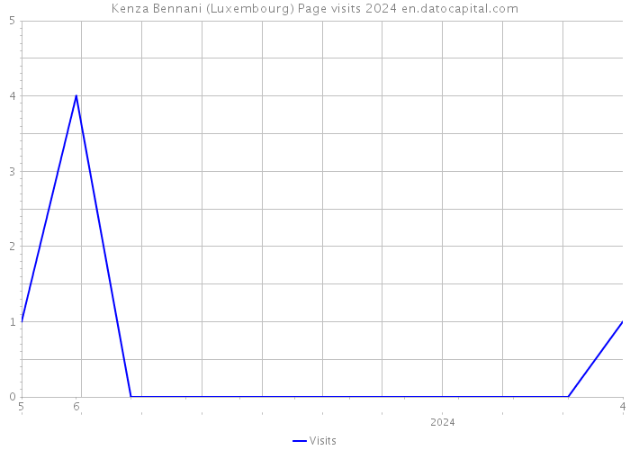 Kenza Bennani (Luxembourg) Page visits 2024 