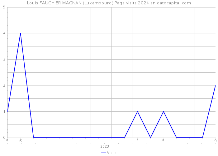 Louis FAUCHIER MAGNAN (Luxembourg) Page visits 2024 