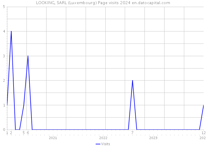 LOOKING, SARL (Luxembourg) Page visits 2024 