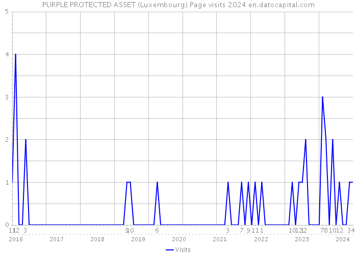 PURPLE PROTECTED ASSET (Luxembourg) Page visits 2024 