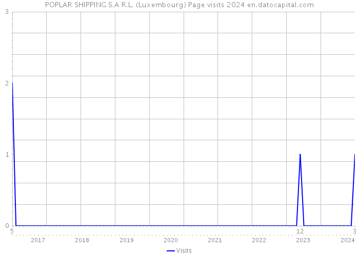 POPLAR SHIPPING S.A R.L. (Luxembourg) Page visits 2024 