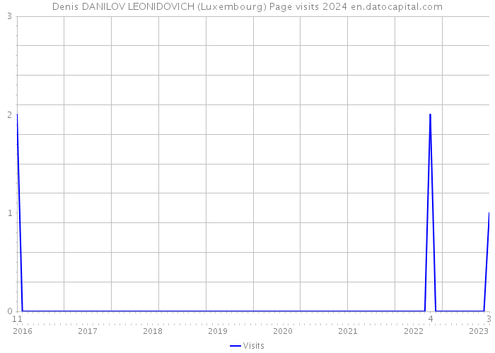 Denis DANILOV LEONIDOVICH (Luxembourg) Page visits 2024 