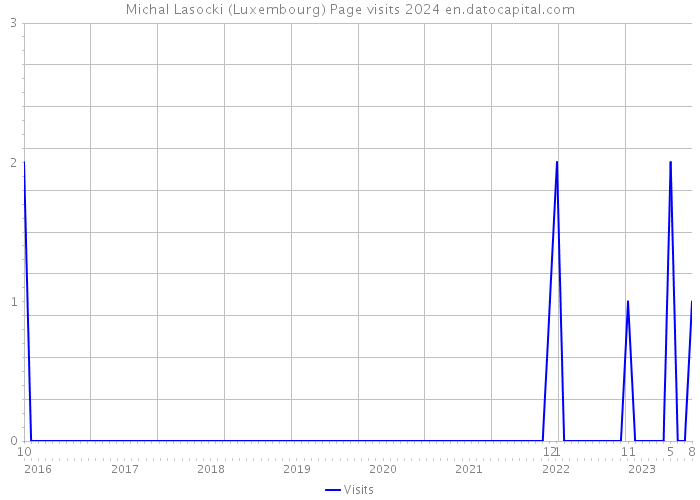 Michal Lasocki (Luxembourg) Page visits 2024 