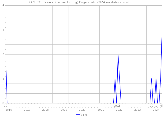 D'AMICO Cesare (Luxembourg) Page visits 2024 